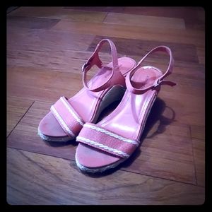 Pink low wedges